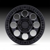 KMC KM550 Riot SBL Satin Black Custom Truck Wheels 3